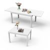 Aluminum Patio Extendable Dining Table 35"- 71"