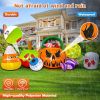10 FT Halloween Inflatable Outdoor Decorations Pumpkin Ghost Combo