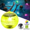 2PCS Solar Floating Pool Lights, IP65 Waterproof RGB ColorChanging LED Lights, SolarPowered with Hanging Hole for Pond, Fountain, Garden