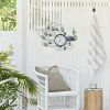 Indoor Outdoor Thermometer, Outdoor Wall Thermometer with Humidity, Easy to Read Decorative Outside Thermometer for Patio, Garden