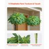 Artificial Ferns, 50 Inch Fake Boston Fern Bush Plant with 96 Fronds, Large Faux Greenery for Indoor and Outdoor Decor, Silk & LDPE