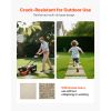 Garden Stepping Stones, 16Pcs 15.5 x 15.5 in, Decorative Stepping Stones with Stakes, Weather-Resistant Plastic Pathway Pavers, Smooth Surface