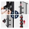 20-Ft Telescoping Flag Pole Black with Ladder Mount Holder
