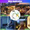 2PCS Hummingbird Solar Wind Chimes with Color Changing LED Lights