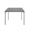 Outdoor Pergola, 10' x 10' Outdoor Hardtop Gazebo Pergola for Yard, Large 10x10 Galvanized Steel Lean to Wall-Mounted carport