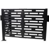 4*2FT Air Conditioner Fence for Outdoor Units Metal Privacy Fence,Metal Privacy Screen with Planter Boxes,Outdoor Trash Can Fence