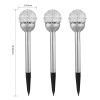3 Pcs Outdoor Solar Lights IP44 Waterproof Ball RGB Light Garden Decor Lamp Landscape Christmas