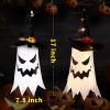 Halloween Decorations Outdoor Halloween Decor Hanging Outdoor String Lights Glowing Ghost Witch Hat Halloween Decorations Indoor Ornaments Halloween L