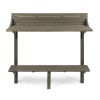 Outdoor Acacia Wood Balcony Bar Table, Gray Finish