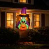 Halloween Giant Inflatable Decor with Built-in LED Lights, Thickened 210T Polyester Weatherproof Ornament with Powerful Blower