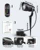 12W Halloween Spotlight Outdoor with Remote Plug Timer Color Changing 120V Landscape Lighting Waterproof Dimmable LED Spot Light for Yard Christmas Ou