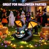 Halloween 6FT Inflatable Black Cat Decor with LED Lights