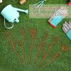 Rusty Metal Flowers for Outside, 6 PCS Decorative Garden Stakes, Metal Yard Art Outdoor Flower Bed Decor, Garden Stakes Decorative for Lawn, Pots
