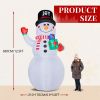 12FT Tall Lighted Christmas Inflatable Decoration, Inflatable Giant Snowman Holding Gift Boxes