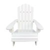 Outdoor or indoor Wood children Adirondack chair,white