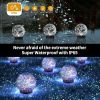 Solar Globe Lights Outdoor Waterproof-Solar Balls for Garden-Cracked Glass Ball Solar Lights Outdoor-Solar Orbs for Outside-Outdoor Decorations for Pa
