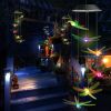 Solar Wind Chimes Outdoor, Color Changing Solar Lights Dragonfly, Gifts for Mom Grandma, Waterproof Decorative Mobile Light