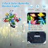 2-Pack LED Solar Butterfly Landscape Lights