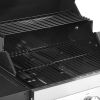 Gas Grill, 3 Burner Propane Gas Grill with Spacious 338 SQ.In Grilling Area, Carbon Steel Enamel Grates, Outdoor 36