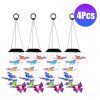 Fresh Fab Finds 2Pack Solar Butterfly Wind Chimes 7 Color Changing Wind Chimes for Outside IPX4 Waterproof Outdoor Garden Yard Decor