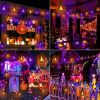 Halloween Lights, 27Ft 10 LED Bulbs Flickering Flame String Light