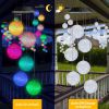 Solar Wind Chime, Color Changing Ball Wind Chimes, LED Decorative Mobile, Gifts for Mom Grandma, Waterproof Outdoor Solar Lights for Garden, Patio