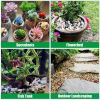 38lbs Mixed Color River Rocks2-3Inch for Plants, Decorative Polished Stones for Garden Landscaping, Planters, Indoor and Outdoor Decor