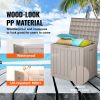 Outdoor Storage Box, 31 Gallon Resin Deck Box, Backyard Outside Toy and Towel Storage Cabinet Waterproof, for Patio Furniture Cushions, Garden Tools