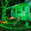 200 LED Halloween Lights Outdoor, 66ft Connectable Green String Lights Plug in