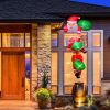 8 Foot Inflatable Santa Claus Christmas Decoration - 6 LED Lights for Night Glow, Quick Inflation , 4 Suction Cups & 6 Ropes (Secure Hanging)