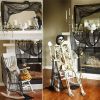 Set of 5 Halloween Creepy Gauze Cloth Decoration, Indoor Outdoor Black Scary Halloween Gauze Tapestry Decor