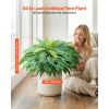Artificial Ferns, 50 Inch Fake Boston Fern Bush Plant with 96 Fronds, Large Faux Greenery for Indoor and Outdoor Decor, Silk & LDPE