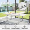 Aluminum Patio Extendable Dining Table 35"- 71"