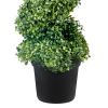 2 pcs. Artificial Boxwood Tower Topiary Spiral Artificial Plant 122cm high Decorative Plant Green Plastic PE Iron Topiary Plants incl. 10 pcs. Replace