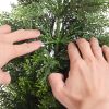 Artificial Topiary Cedar Trees, 36 inch 2 Set Faux Pine Shrubs Plants, Fake Silk Tree Look Real