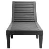 Outdoor Chaise Lounge Chair with 5 Positions Adjustable Backrest