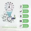 Indoor Outdoor Thermometer, Outdoor Wall Thermometer with Humidity, Easy to Read Decorative Outside Thermometer for Patio, Garden
