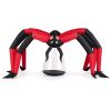 10ft Wide 5ft Tall Giant Halloween Inflatable Spider - LED Head Light + 2 Red Eye Tunnel Lights, Black + Red Color