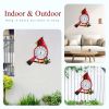 Indoor Outdoor Thermometer, Large Outdoor Wall Thermometer with Humidity, Easy to Read Decorative Outside Thermometer for Patio, Garden