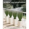 Artificial Grass Plant, 27 inch Faux Onion Grass Fake Greenery Shrubs Plant, Premium PVC for Indoor Outdoor House Home Garden Office Room DÃ©cor