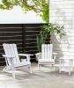 Outdoor Side Table,2-Tier Storage Patio Side Table