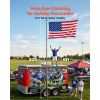 Flag Pole, 20ft Heavy Duty Telescopic Flagpole Kit with Mounting Base for Vehicles
