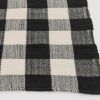 24" x 36" Black White Outdoor Layering Rug