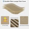 Outdoor Lines Outdoor Waterproof Patio Chaise Lounge Chair Cover