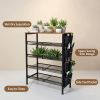 5 Tier Outdoor Storage Rack, Freestanding Patio Organizer Shelf for Shoes, Plants, Garden Tools and Home Storage, Multi-Purpose Shelf for Yard