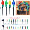 Newest Version 2 in 1 Outdoor Christmas Decorations and Solar Christmas Lights