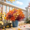 16 Bundles Artificial Fall Flowers Outdoor UV Resistant Faux Daisy