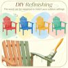 Stackable Adirondack Chair Set of 2 with Side Table Outdoor Garden Furniture Outdoor Living Room Decor