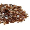 Fire Glass, 10 LBS / 4.5 KG High-Temperature Resistant Fireplace Rocks, 1/4-Inch / 6.35 mm Reflective & Smokeless Firepit Glass Rock
