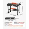 Outdoor Grill Cart, 31.0 x 17.0 inch Tabletop Size Grilling Table, Foldable Outdoor Cooking Table with Tissue Holder, Wheels, Magnetic Tool Rack